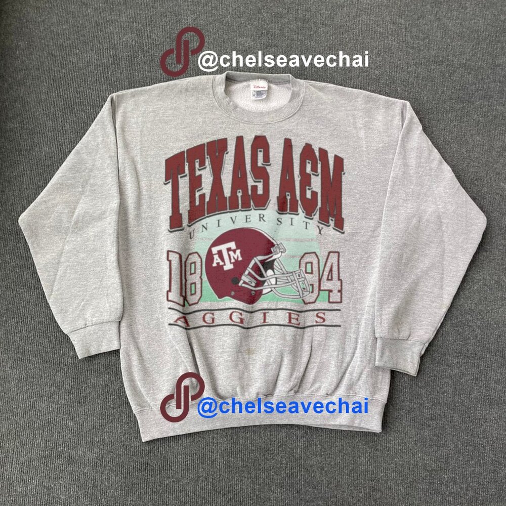 Vintage Texas A&M Aggies Football Sweatshirt Texas A&M University Shirt tee